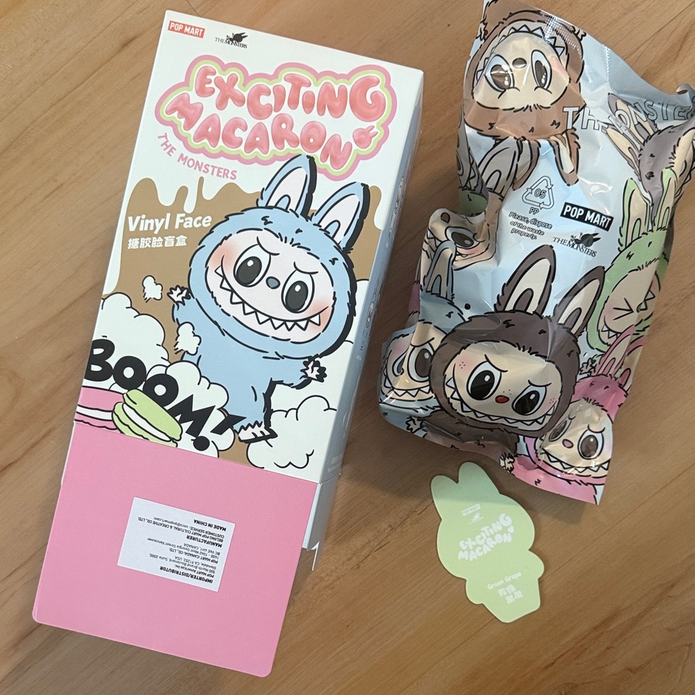 SOLD!  LABUBU “Exciting Macaron” - GREEN GRAPE - Still in bag!